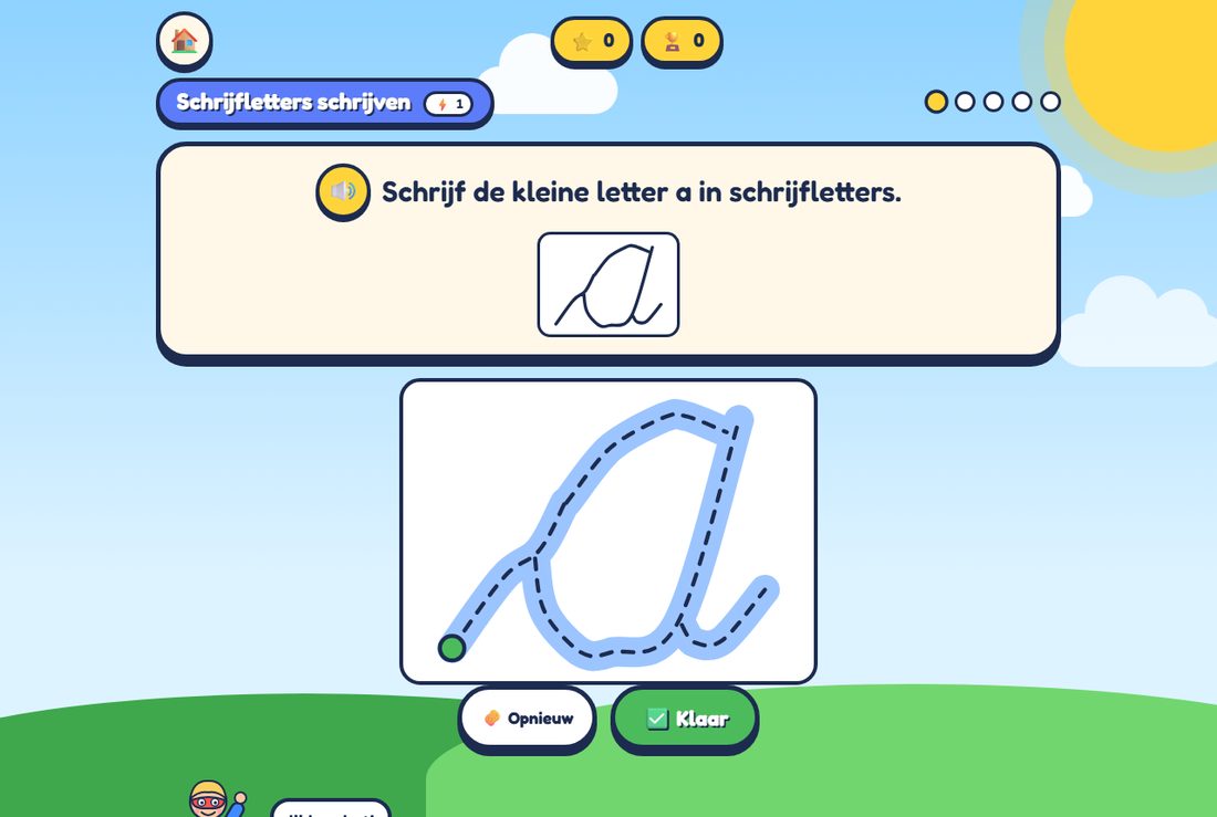 Schrijfletters schrijven