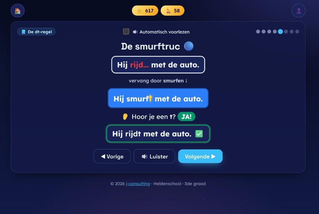 De dt-regel met de smurftruc