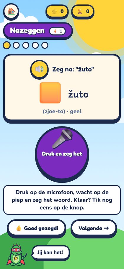 Nazeggen met spraakherkenning