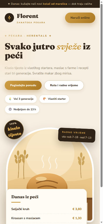 Primjer predloška J-Consultinga na mobitelu