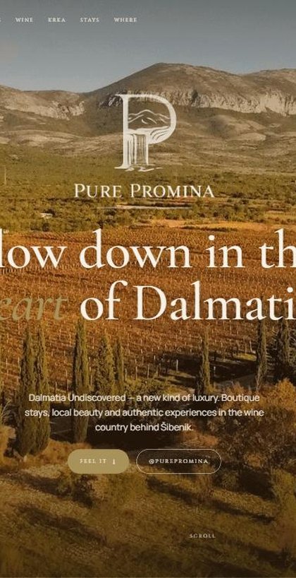 purepromina.com op mobiel